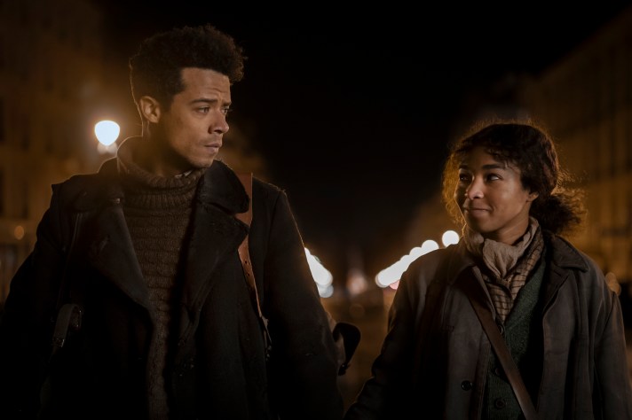 Jacob Anderson as Louis De Point Du Lac and Delainey Hayles as Claudia - Interview with the Vampire Season 2, Episode 1