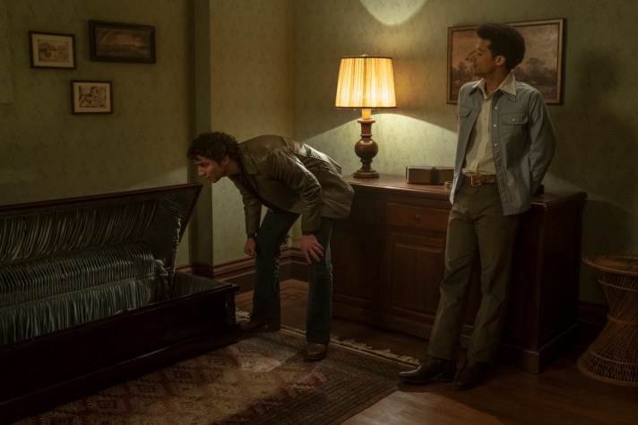 Jacob Anderson as Louis De Point Du Lac and Luke Brandon Field as Young Molloy - Interview with the Vampire Season 2, Episode 5